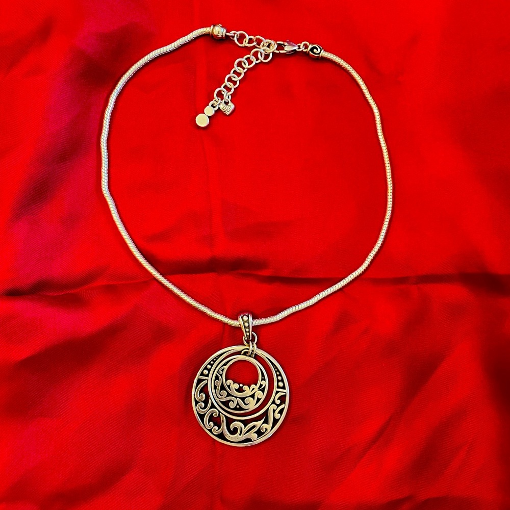 Brighton silver pendant necklace